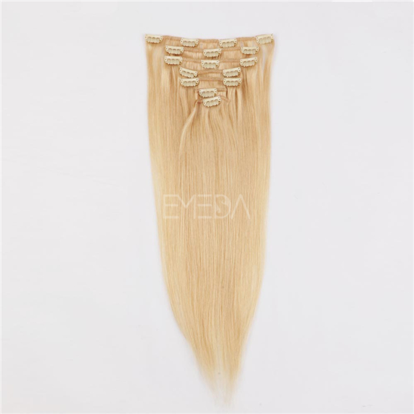 Good quality clip in human hair extensions  LJ021
